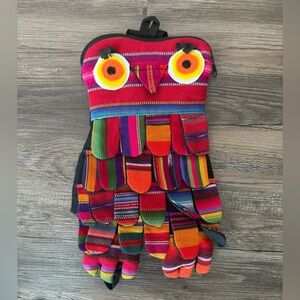 Kids Handmade Guatemalan Owl Backpack